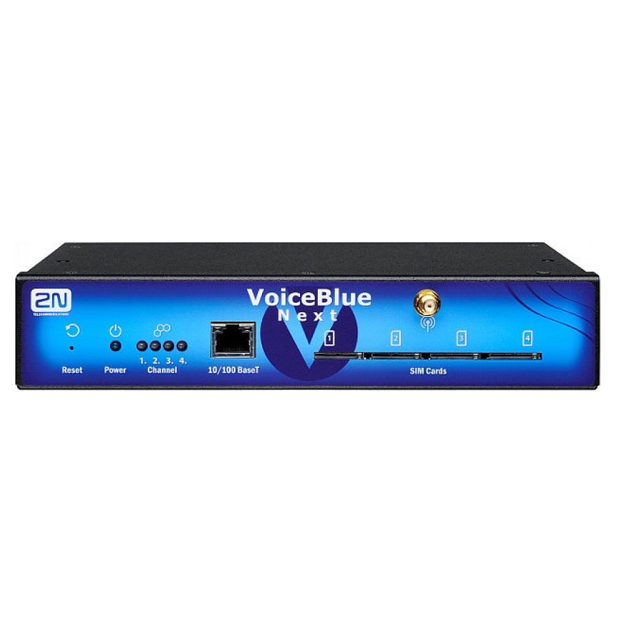 2N VoiceBlue Next4 - VoIP-GSM шлюз, 4 GSM канала, SIP, PoE